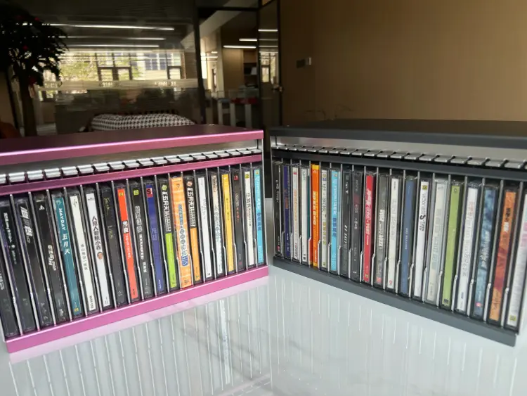 Rak Penyimpanan CD Aloi Aluminium